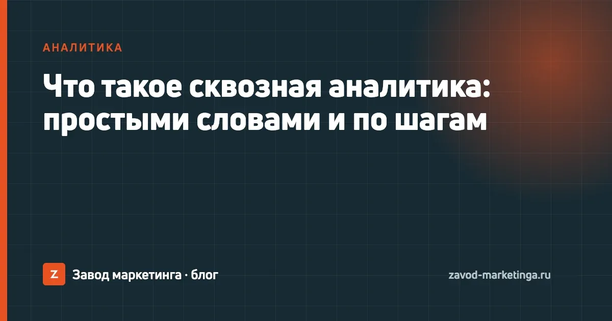 Схема сквозной аналитики: путь клиента от клика по рекламе через звонок и заявку к сделке в CRM и оплате